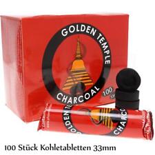 Golden Temple Ø 33mm 100 Stück 10 Rollen 1 Karton Kohletabletten Räucherkohle Rä