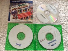 Sammle 4 x Software für Drucker Epson Stylus S21 C66 und C62 , Color 640 CD-Rom 