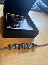 Pandora Armband 19 cm + Charm Anhängern Krone Bicolor Blumentopf Herz Engel TOP