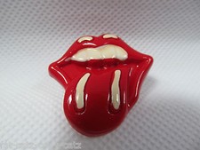RETRO THE ROLLING STONES ROTE LIPPEN & ZUNGE LOGO ABZEICHEN PINS GESCHENKIDEE UK VERKÄUFER