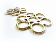 Gebissloser Zaum Flower gold -