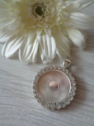 Anhänger silber strass - silber,