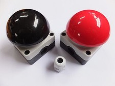 Grobhandtaster Fußtaster Pilztaster Taster IP65 Aufputz Tor Antrieb Garagentor