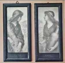 HENRY RYLAND 2 x Jugendstil - Lithographie, Galerierahmen um 1900 Ruth Rahel