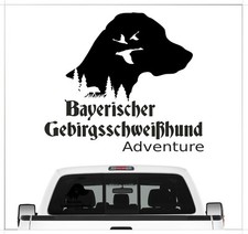 Auto Aufkleber Bayerischer Gebirgsschweißhund Adventure Hundemotiv Jagd Hund