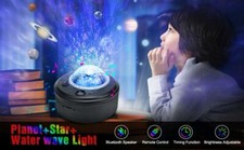 Galaxy Star Ocean Wave Projektor Nachtlicht, Bluetooth Lautsprecher + 56 Lichtmodi