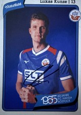 Autogrammkarte Lukas Kunze  FC
