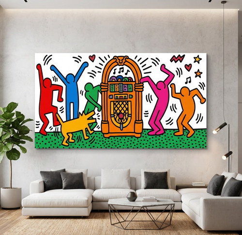 Keith haring music dancing - haring,