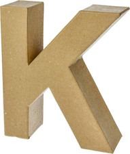 PappArt Buchstabe - K - Höhe