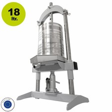 Edelstahl manuell hydraulische Obst Beerenpresse Honigpresse 18 Liter MADE in EU