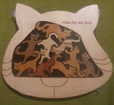 Katzen  Holzpuzzle