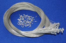 100 Stück Bremszüge Bowdenzug Fahrrad MTB Innenzug Bremsseil 2200mm mit Hülsen