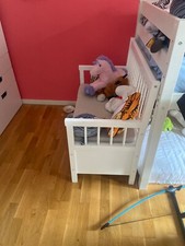 kinder truhenbank weiß aus Holz