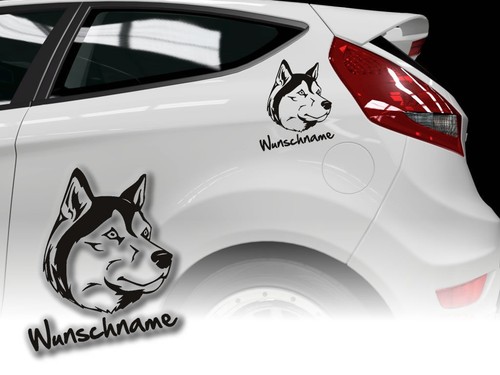 Aufkleber siberian husky h395 - ,