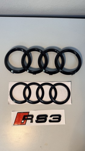 Audi rs3 emblem - set, schwarz