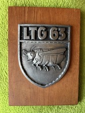 LTG 63 Hohn BW Wappen Plakette C160 Transall Blohm Voss Hamburg Luftwaffe