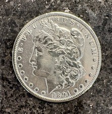 USA Morgan One  Dollar 1891