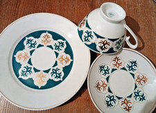 Sammeltasse 3-teilig Gedeck Tasse Teller Kaffee Tee Nummer Porzellan CP