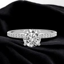 Verlobungsring 18 K Weißgold