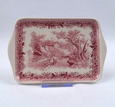 Villeroy & Boch Mettlach Burgenland Rot  Butterplatte L 20 cm Landhausstil