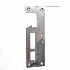 Schließblech Kastenschloss Schlossfalle Tür alt Stahl