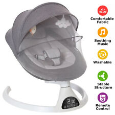 Babywippe mit Fernbedienung & Bluetooth Musik Elektrische Wippe Babyschaukel