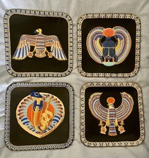 *** TOP *** 4er Sammelteller „DEITIES OF ANCIENT EGYPT“, aus dem Jahr 1997