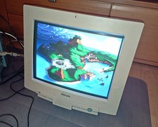 Philips 17b6822 Retro Röhrenmonitor VGA 17 Zoll Innere Lautsprecher Top  Zustand