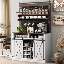 Kaffeebar Schrank Buffet Aufbewahrung Küche Buffet Sideboard mit Schiebetür