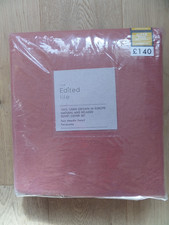 Dunelm The Edited Life Super Kingsize Bettwäscheset in Terrakotta 100 % Leinen