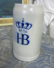 HB Bierkrug  Steinzeug -