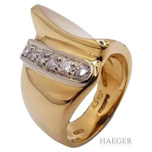 Wempe ring gelbgold 18 - wempe, gr.53