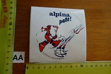 Alter Aufkleber Skier Zubehör Kleidung ALPINA paßt!