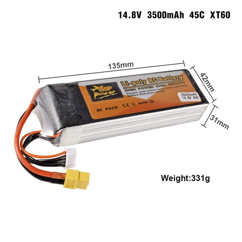 Zop power 3500mah 45c - 14.8v,