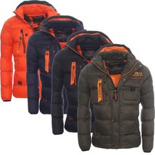 Geographical Norway warme gefütterte Herren Winterjacke Winter Outdoor Jacke WOW