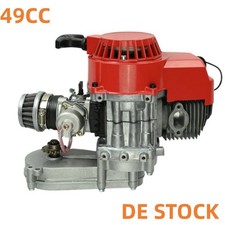 49CC 2-Takt Motor mit Getriebe Vergaser Dirt Bike Mini Atv Quad Rot Pocketbike