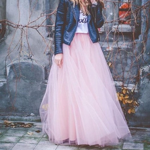 Damen lange tutu tüllrock - lange,
