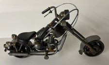 Miniatur Motorrad Chopper Metall Schrauben Deko