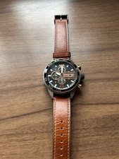 Fossil Herrenuhr CH 2559 Chronograph Edelstahl Leder Armband