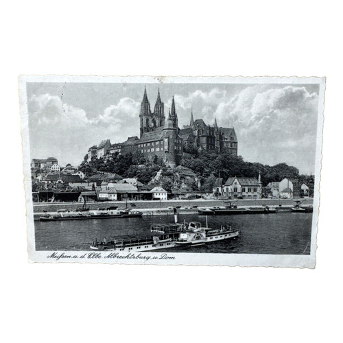 Postkarte meißen elbe - meißen,