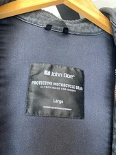 John Doe Motoshirt XTM Denim Motorrad Hemd Größe L  o. Protektoren Schwarz