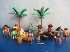 2x Boot 2x Palme 9 Piraten