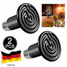 2X 150W Wärmelampe Heizlicht Reptilien Aquarium Terrarium Keramik Wärmestrahler