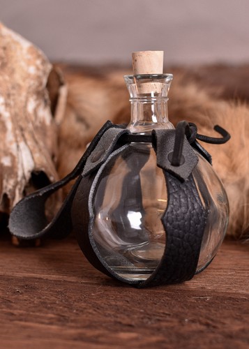 Kugel feldflasche aus glas mit - kugel-feldflasche,