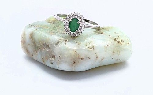 Smaragd ring 18 - smaragd,
