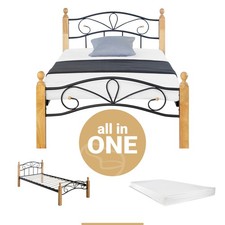 Bett 90x200 mit Lattenrost und