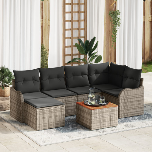 Tlg garten sofa set poly - 7-tlg.,