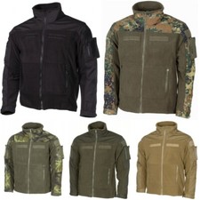 Fleece Jacke Combat Army Bundeswehr Outdoorjacke schwarz oliv coyote tan Klett