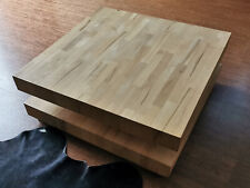 Wohnzimmertisch, Couchtisch, massiv Buchenholz, Tischplatte drehbar