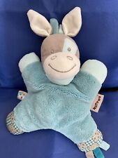 Kuscheltier : Schmusetier : Schmusetuch Nattou Esel Blau Beige Plüschtier